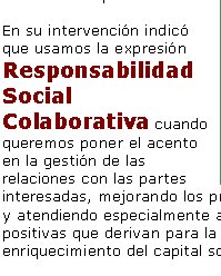 Canyelles, como integrante de la delegación catalana, desarrolló una visión de la Responsabilidad Social como  compromiso de todas las partes, empresas, administraciones y también la sociedad civil, como base y requerimiento para poder desarrollar el concepto de Territorio Responsable.En su intervención indicó que usamos la expresión Responsabilidad Social Colaborativa cuando queremos poner el acento en la gestión de las relaciones con las partes interesadas, mejorando los procesos de creación de valor y atendiendo especialmente a las externalidades positivas que derivan para la comunidad, y el enriquecimiento del capital social.Precisamente, el fruto de la suma de las interacciones entre organizaciones crecientemente responsables en un territorio da lugar a los Territorios Responsables. Unos espacios donde la gestión de la RS de cada organización se va optimizando fruto de la propia interrelación e identificación de buenas prácticas.El concepto de Territorios Responsables requiere un liderazgo compartido entre diferentes agentes, públicos, privados y sociales, para reforzar la capacidad relacional y promover sinérgias globales. En el caso de entornos complejos como el de Antioquia y el de Colombia tiene sentido este enfoque como también en nuestras latitudes, donde aspiramos a la excelencia en una economia del conocimento que innove y garantice la cohesión social.Webs recomendadas:Agencia de Cooperación Internacional de MedellínAgència Catalana de Cooperació al Desenvolupament · Generalitat de CatalunyaDirecció de Cooperació Internacional i Solidaritat · Ajuntament de Barcelona Ajuntament de Barcelona - Promoció Econòmica Exterior -Barcelona NegocisCopca · Consorci per a la Promoció Comercial de Catalunya