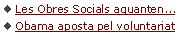 Les Obres Socials aguanten...Obama aposta pel voluntariat 