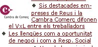 Article: Responsabilitat Social de les comunitats de propietarisSis destacades empreses de Reus i la Cambra Comerç difonen el VxL entre els treballadorsLes llengües com a oportunitat de negoci i com a Resp. SocialUna de les principals RSE a l’Estat és el respecte a la pluralitatEl diccionari adequa el vocable 'matrimoni' a les parelles gais  ÜTots els escrits sobre RSE i llengua